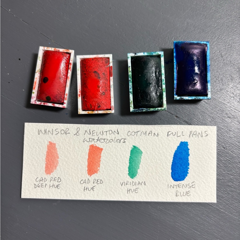 Winsor & Newton Cotman Watercolor Full Pans (4 colors)